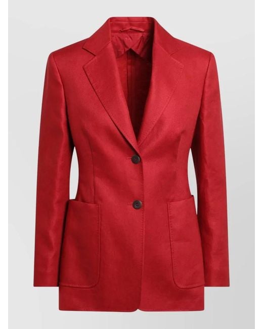 Max Mara Tailored Jacket Single Breasted Notch Lapel