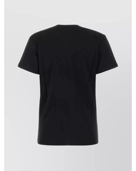 Isabel Marant Black Organic Cotton Vidal Logo-Print T-Shirt