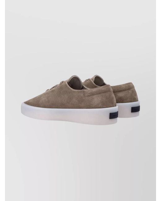 Fear Of God Gray Suede Low-Top Sneakers for men