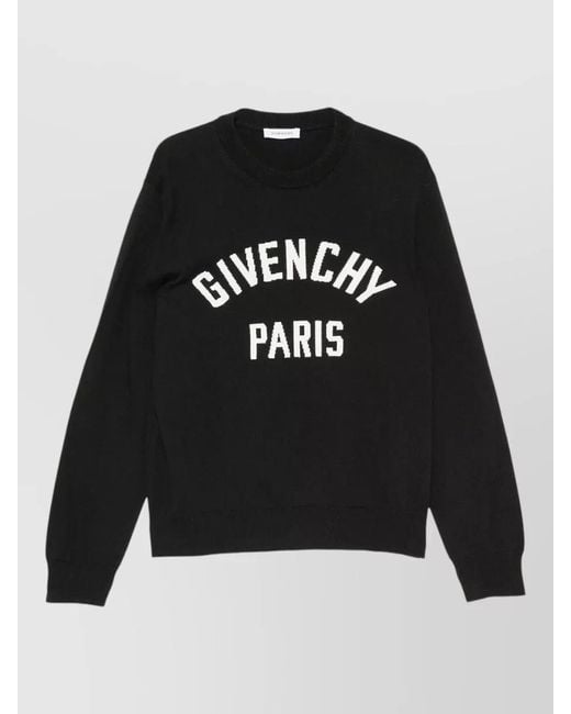 Givenchy Black Couture Seam Knit Sweater Paris Detail for men