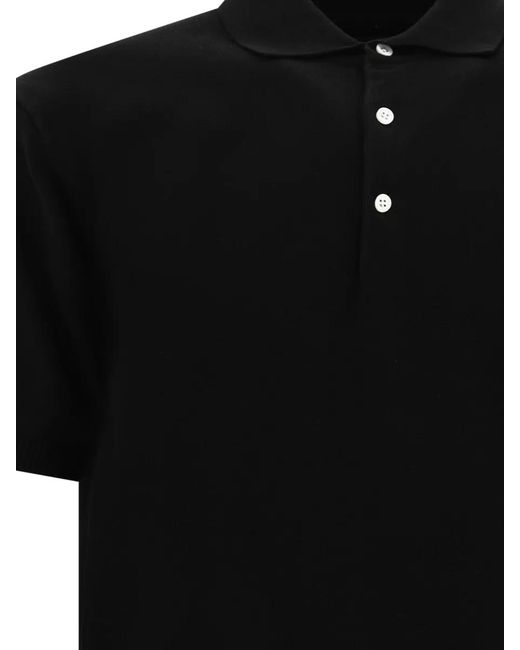 Beams Plus Black Cotton Polo Shirt for men