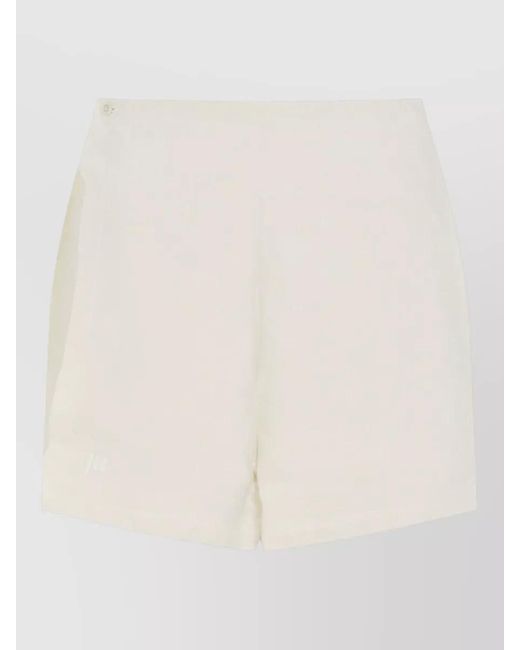 PANGAIA Natural Linen Wrap Shorts Back Pockets