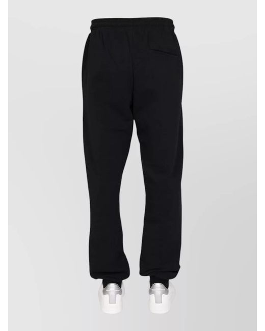 Marcelo Burlon Black Pants Elastic Waistband Back Pocket Side Pockets for men
