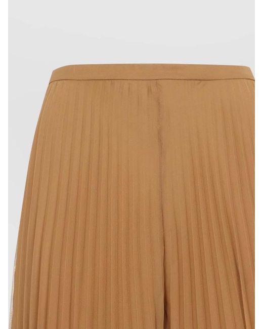 Max Mara Natural Pianoforte Grembo Pleated Sheer Trousers