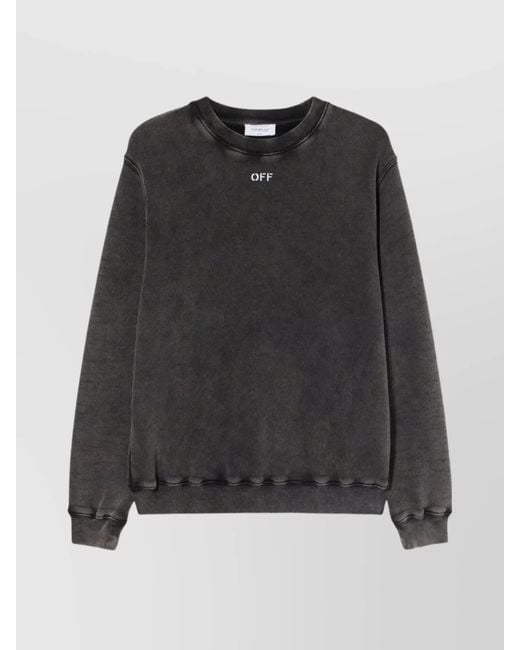 Off-White c/o Virgil Abloh Black Checked Cotton Regular-Fit Sweatshirt