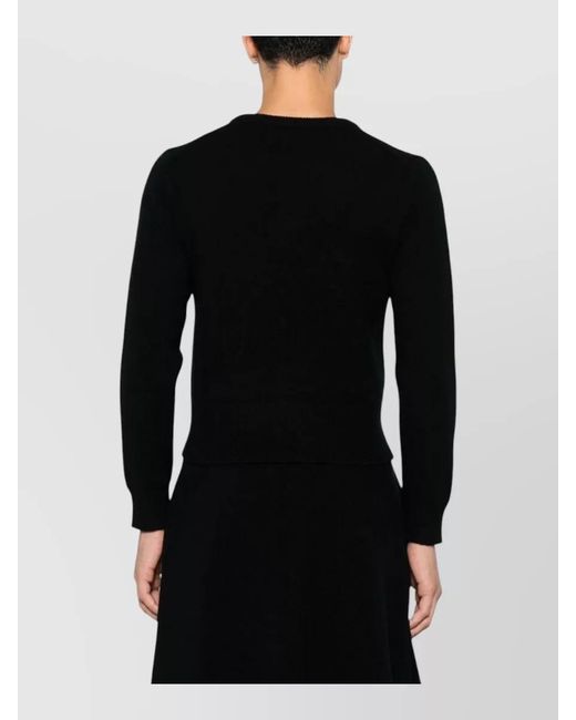 Extreme Cashmere Black Cashmere Crewneck Sweatshirt