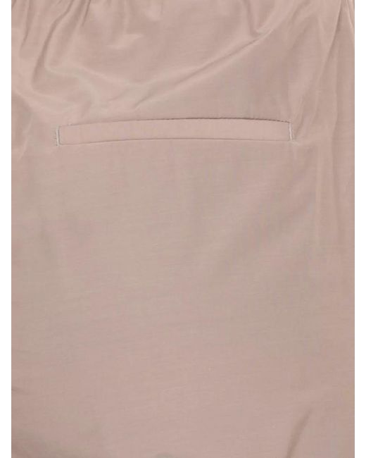 Peserico Natural Straight Leg Cotton Blend Tailored Trousers