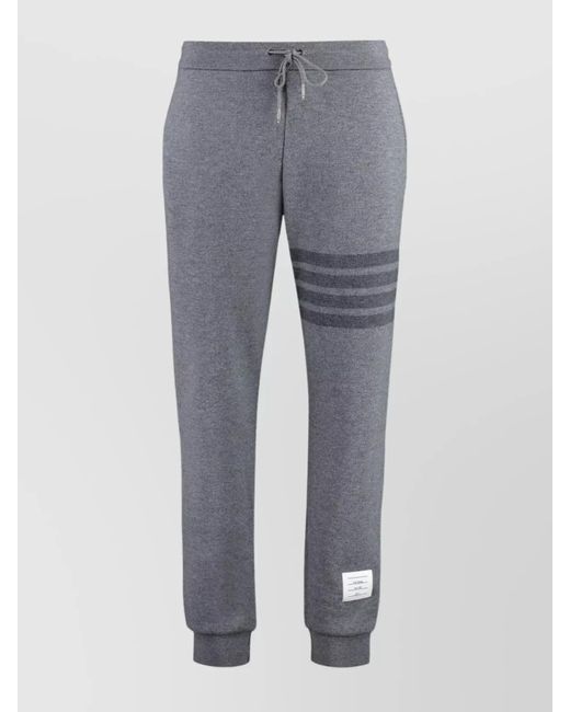 Thom Browne Gray Wool Track Pants for men