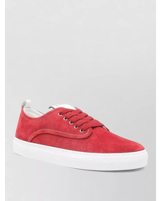 Givenchy Red Leather Low-Top Sneakers for men