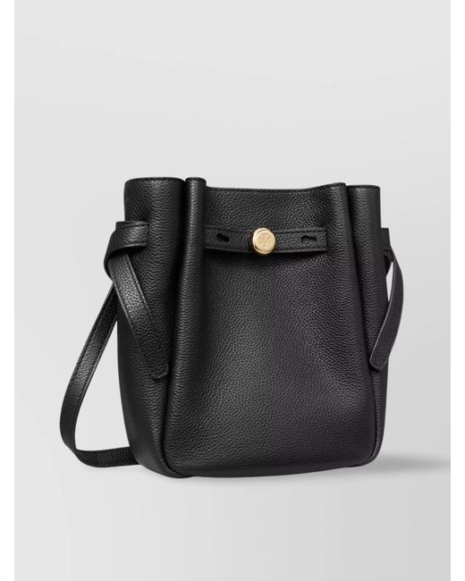 Tory Burch Black Romy Small Leather Shoulder Bag