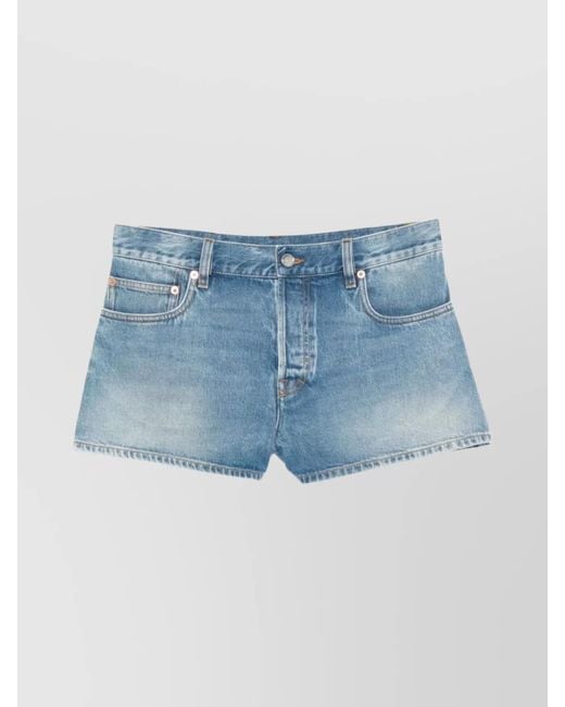 Gucci Blue Denim Short Shorts