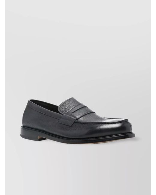 Premiata Gray Leather Loafers for men