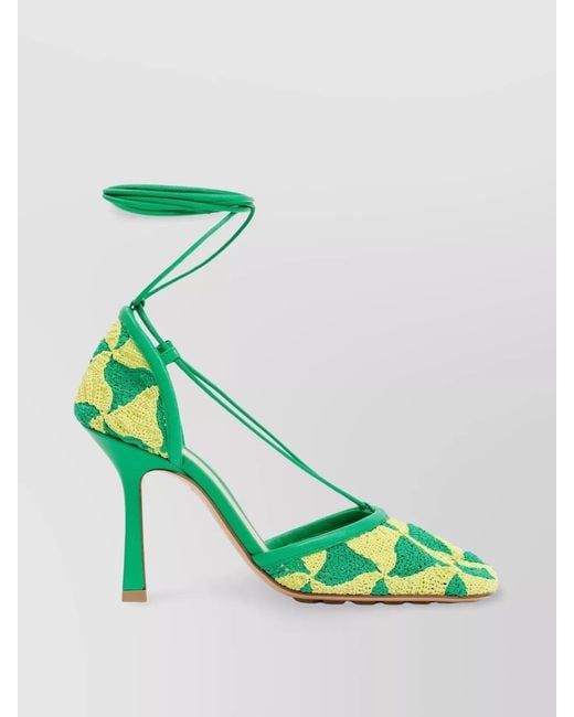 Bottega Veneta Green Stretch Sandals