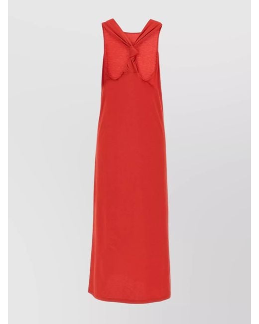 Loulou de Saison Red Cotton Maxi Dress