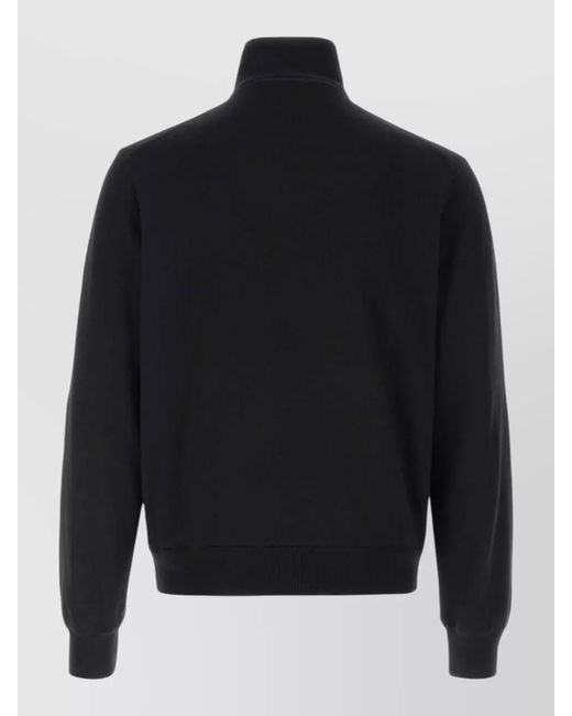 Prada Black Wool Reversible Cardigan High Collar Zip for men
