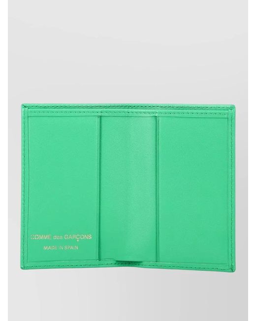 Comme des Garçons Green Leather Cardholder