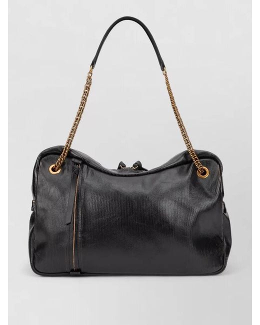 Vivienne Westwood Black Dolce Leather Tote Shoulder Bag