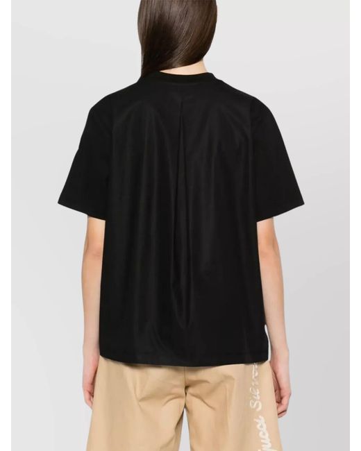 Moncler Black Pocket Crew Neck Short Sleeve T-Shirt