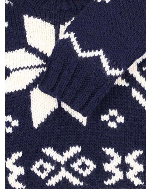 Polo Ralph Lauren Blue Wool Crewneck Jumper for men