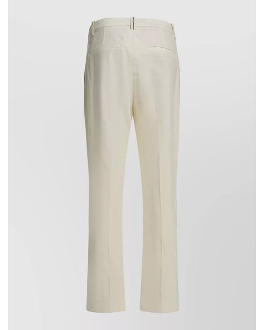 Brunello Cucinelli Natural Tailored Trousers