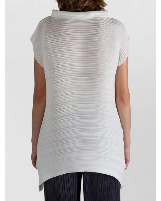 Pleats Please Issey Miyake Gray Short-Sleeve Shirt