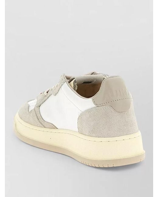 Autry Natural Medalist Low Lace Up Casual Sneakers for men