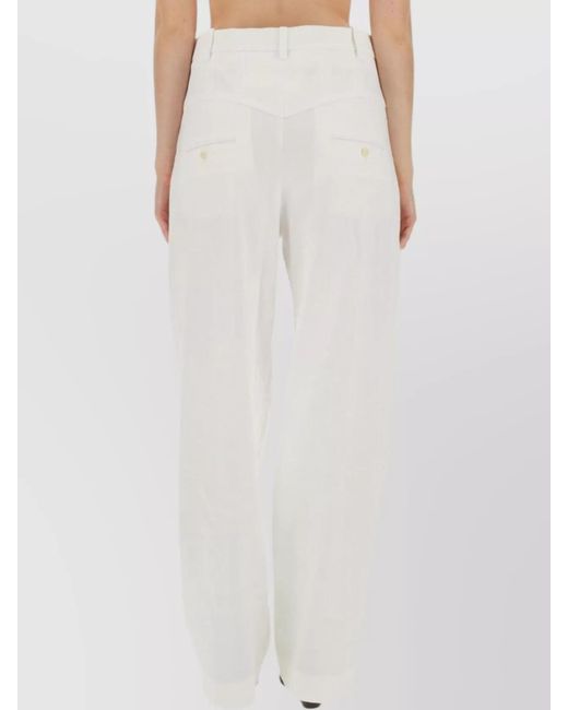 Isabel Marant White Staya Tailored Trousers
