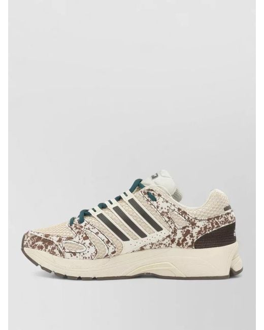Adidas Originals White Textile Adistar Control 5 Low-Top Sneakers