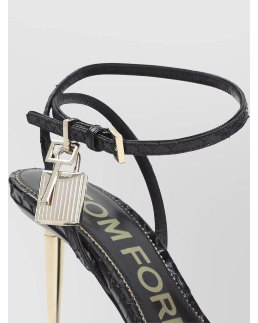 Tom Ford Multicolor Leather Printed Sandals