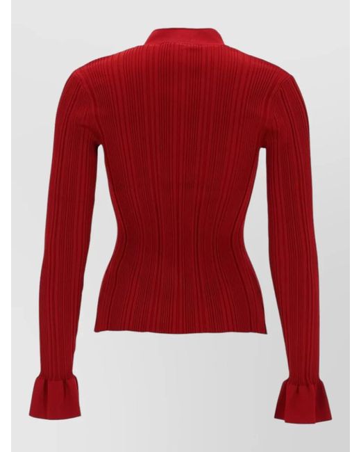 Self-Portrait Cardigan Jewel Buttons Flared Cuffs Long Sleeves