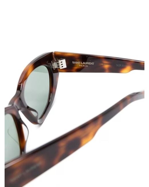 Saint Laurent Gray Sl 638 Cat Eye Acetate Sunglasses