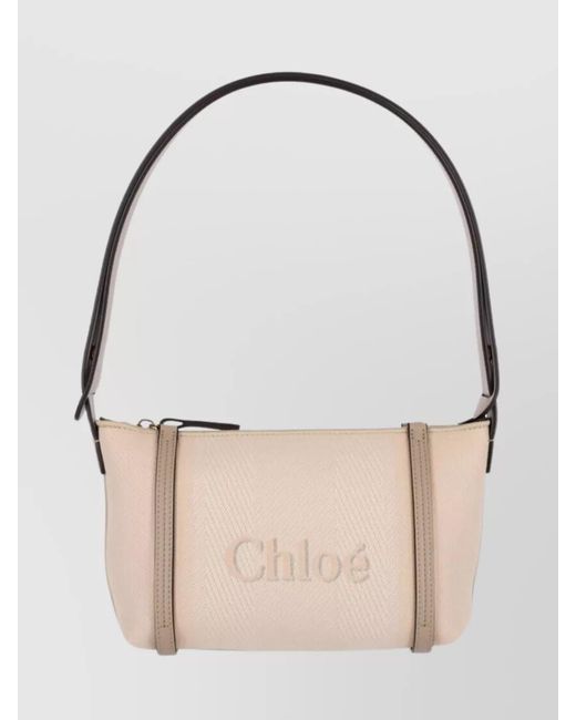 Chloé Natural Carry Canvas Shoulder Bag