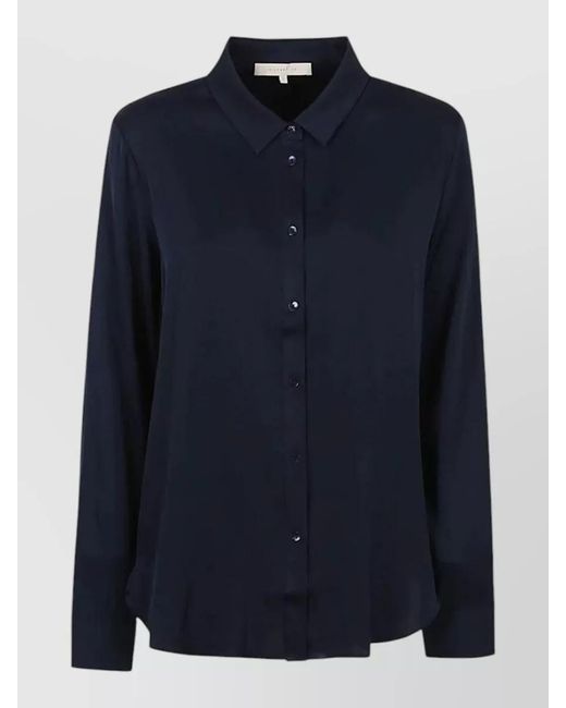 Silk95five Blue Monte Carlo Shirt Relaxed Fit Long Sleeves