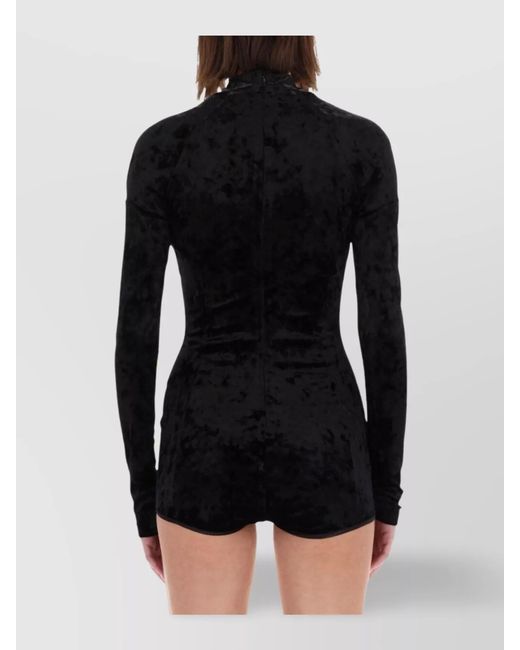 Versace Jeans Couture Black Velvet Blouse