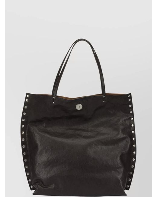 Zanellato Black Calf Leather A Spasso Medium Shoulder Bag