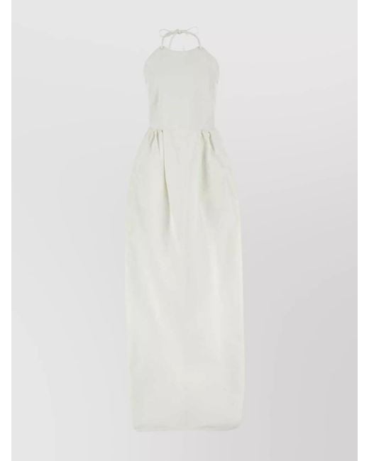 Max Mara White Denim Midi Dress