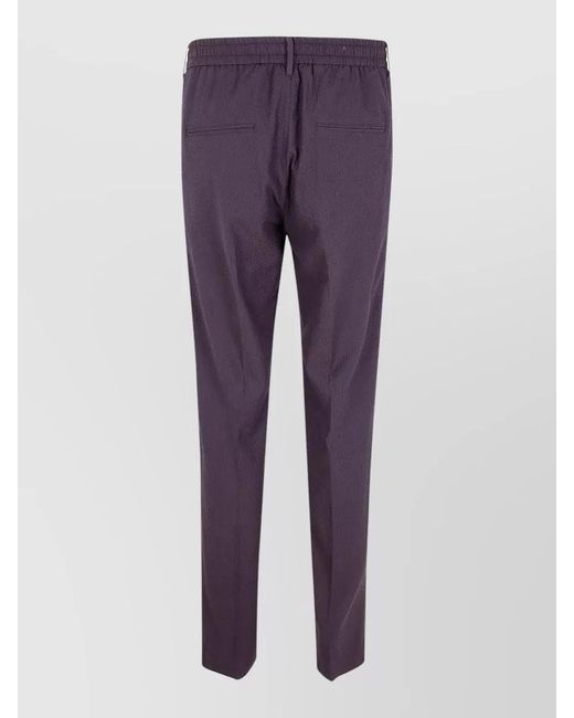 Tagliatore Purple Icoman Chino Trousers Straight Leg Cut for men