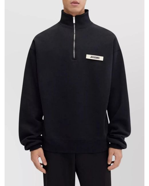 Jacquemus Black Round Neck Sweater for men