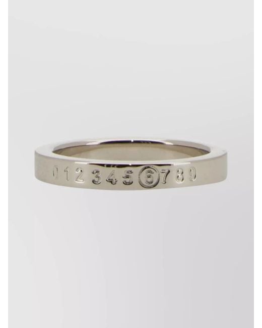 MM6 by Maison Margiela Multicolor Engraved Logo Ring