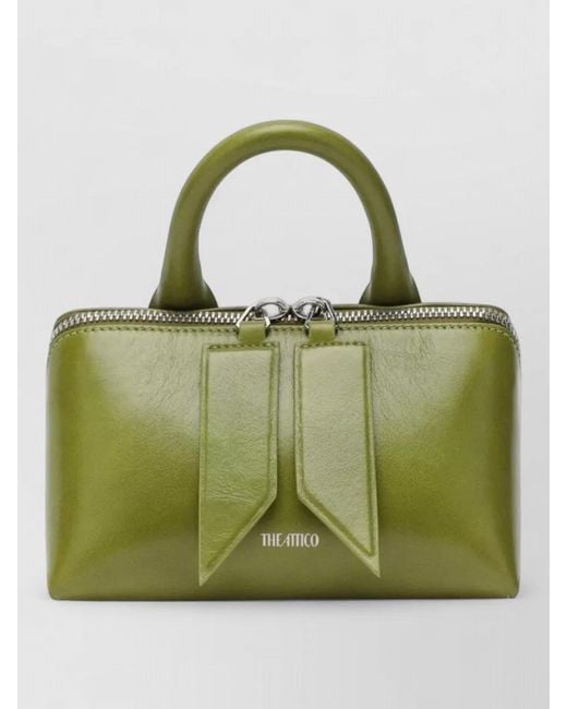 The Attico Green Friday Mini Leather Shoulder Bag