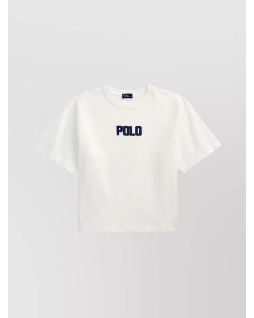Ralph Lauren White Casual Short Sleeve Crew Neck T-Shirt