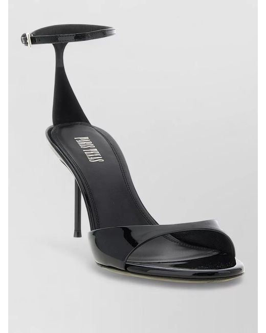 Paris Texas Black Leather Lidia Sandals
