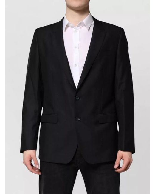 Dolce & Gabbana Blue Martini Wool Blazer Coat Jacket for men