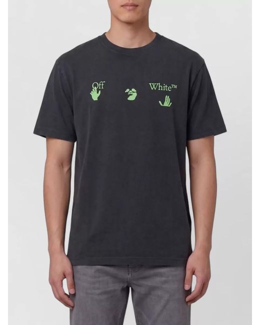 Off-White c/o Virgil Abloh Black Bacco Arrow Skate Graphic Cotton T-Shirt for men