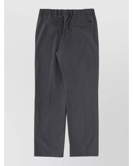Herno Gray Wool-Blend Tailored Trousers for men