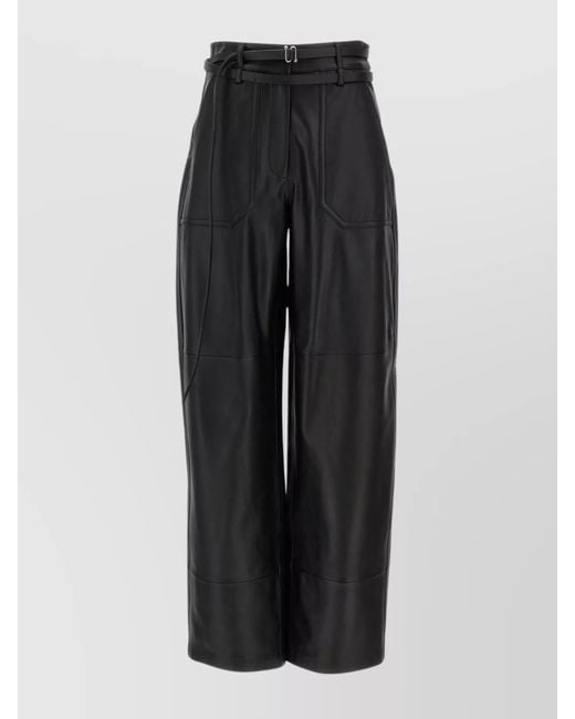 Sportmax Black 'Tailored High Waist Wide Leg Trousers'