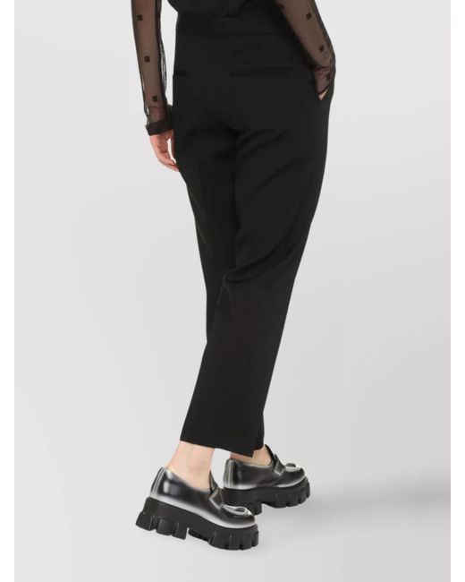 Jil Sander Black Wool Cropped Trousers