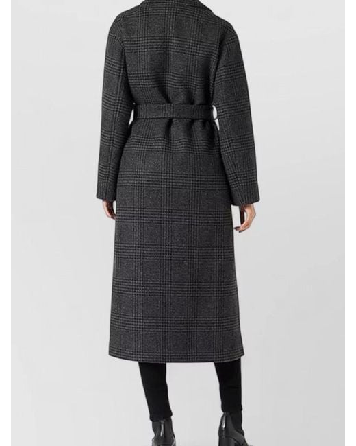 Pinko Black Single Breasted Coat