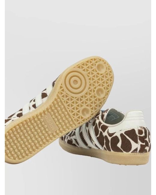 Adidas Originals Metallic Low Top Sneakers Slip On Animal Print