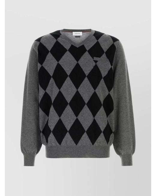 Ferragamo Black Wool Sweater for men